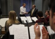 University of Missouri Chancellor Alexander N. Cartwright awarded a 2019 William T. Kemper Fellowship for Teaching Excellence to Brian Silvey, an associate professor of music education in the School of Music.